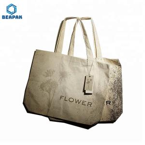 China Custom Printed Shopping Canvas Foldable Cotton Jute Bag factory