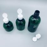 Dark Green Empty Wholesale 50ml 100ml 150ml Round Custom Shampoo Bottle PET