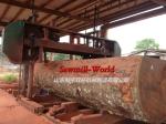 Large Size Horizontal Band Saw Wood Saw Machine / Big Tree Heavy Duty Sawmill
