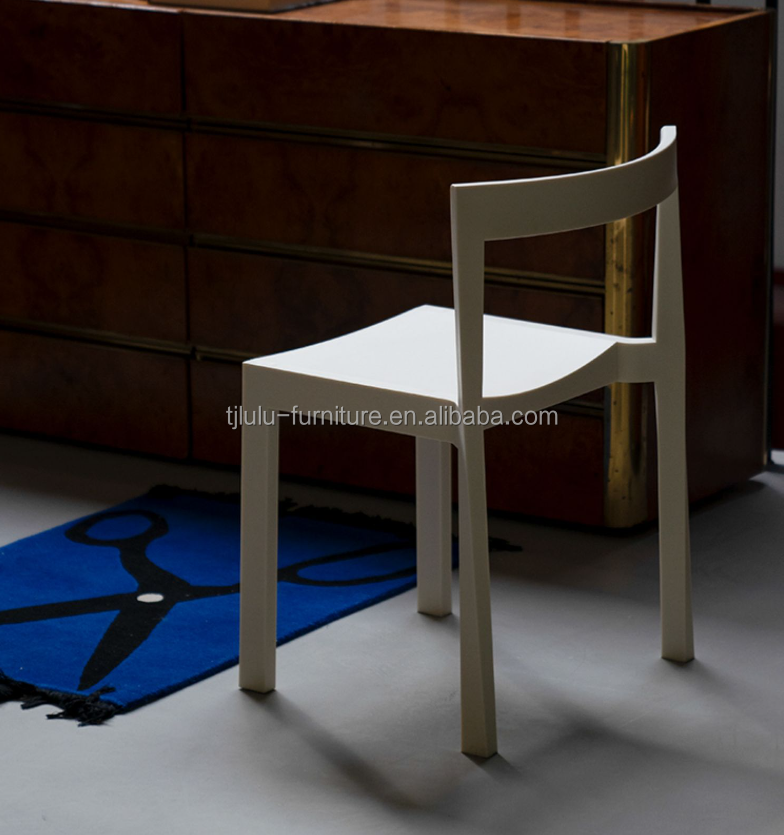 Dining Room Furniture Sturdy Wood Dining Chair for Living Room European Modern Stacked Restaurant Bar