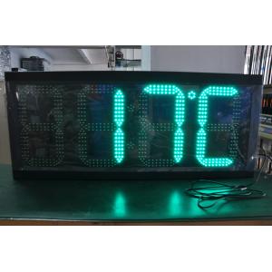 12 Inch Led Time And Temperature Display For Gas Station With RF Remote