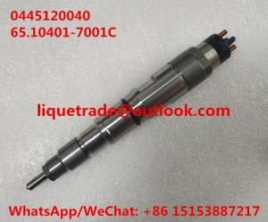 China BOSCH INJECTOR 0445120040 , 0 445 120 040 for DOOSAN 65.10401-7001C , 65.10401-7001 factory