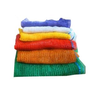 Drawstring Sealing Reusable PP Leno Mesh Produce Onion Sacks Netted Bags For