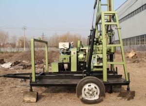 China Agricultural Small Wheeled Water Well Drilling Rig 200 Meter factory