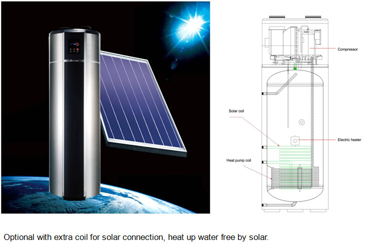 2024High Efficiency Residential Water Heater Air Source Type Integrated Air to Water Heat Pump 450L