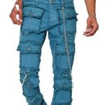 Hot Selling Pants Flared Cotton Men Streetwear Fashion Hip-Hop Loose Straight