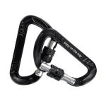 CE Certified D Shape Screw Gate Aluminum Carabiner for Climbing Galvanized