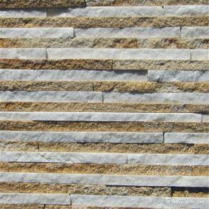 China Thin Marble / Sandstone / Quartzite Stone Veneer White and Yellow Color factory