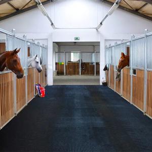 China American Floor Mats Horse Stable Mats Heavy Duty Stall Mats Durable Rubber Flooring Solid Black 1/2&quot; Thick 4' X 6' Mat factory