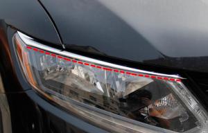 China Custom Tinted Chrome Headlight Bezels , Head Lamp RIM For NISSAN X-TRAIL 2014 factory