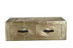Amerian Antique Style Side Coffee Table Aluminium Sheet 4 Drawers For Home /