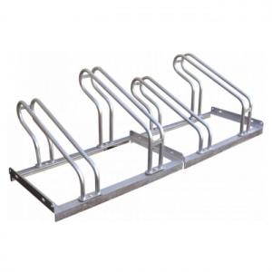 China 4 Lo Hoop Ground Bike Rack Public Bike Storage Metal Fab Products factory