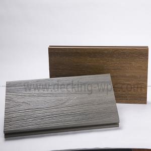 China Composite Decking 3g 16ft 3.2m Black Wpc Grooved Sanding Surface for Indoor in Canada factory