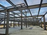 Galvanized C Light Steel Frame Workshop With Sliding Door