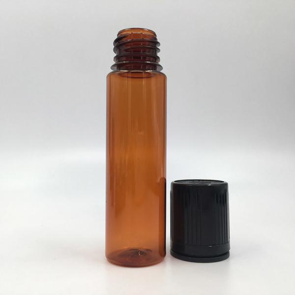 Customized Transparent PET Screw Cap E Liquid Bottle / Liquid Dropper Bottle In