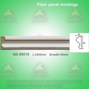 China European style Environmental Decorative PU Plain Panel mouldings factory