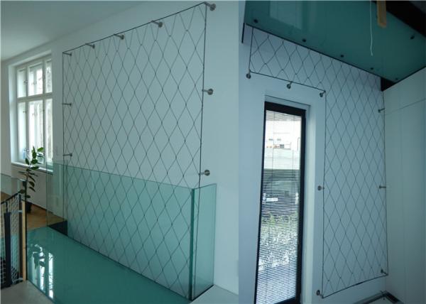 Corrosion Resistance AISI316L Steel Wire Rope Netting 60 Degree Angle