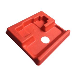 China Sugarcane Packaging Bagasse Pulp Tray For Electronics Custom Colorful factory