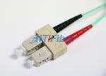 LSZH Fiber Optic Patch Cord Aqua OM4 2.0mm Cable High Retrun Loss
