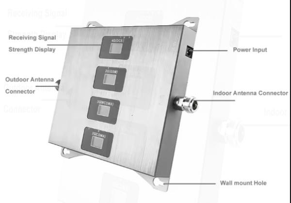 Repeater CDMA GSM WCDMA DCS 2G 3G 4G Signal Booster 850 900 1800 2100 Mhz Quad