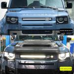 For Land Rover Defender 2020-2024 Luminous Grille Car Front Grid Strong Dynamic