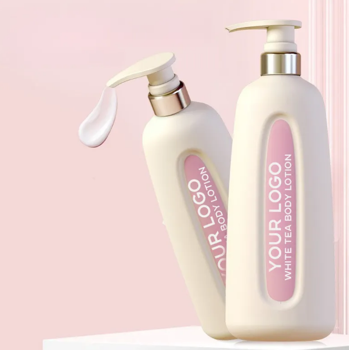 New Best Body Lotion OEM Custom Brand Wholesale 500ML White Tea Flavor Natural Brightening Moisturizing Lotion