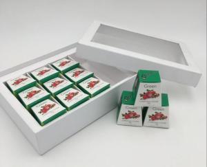 China UV Embossing Christmas Packaging Boxes Recyclable With Clear PVC Window factory