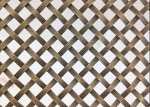 China Flexible 304 316 Stainless Steel Architectural Woven Wire Mesh 2.5m 4.0m Width factory