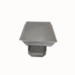 Powder Coated 10" Rectangular Stove Pipe Rain Cap Polished Surfce