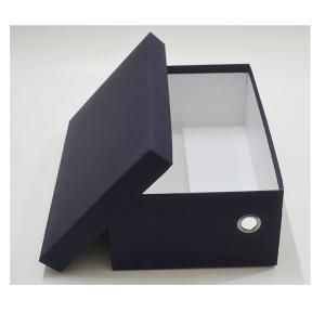 China Odm Men Blue Mailer Box Shoe Packaging Bulk Glossy Lamination factory