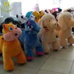Hansel safari plush animals funny moving animal horse rides toys for family