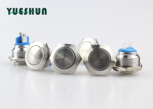 China NC NO Momentary Push Button Switch Doorbell Self Reset Silver Alloy Contact Material factory