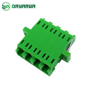 China 0.2dB LC Fiber Optic Adapter Quad One Piece Type OEM ODM Serivce factory