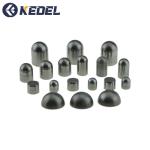 Cone Bit Tips Insert Cemented Carbide Buttons Flat Top For Coal Mining