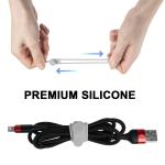 Silicone Cable Management Organizer Multipurpose Elastic Cord Organizer For