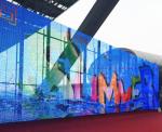High Brightness Glass Wall Indoor Outdoor Transparent LED Display for Stage