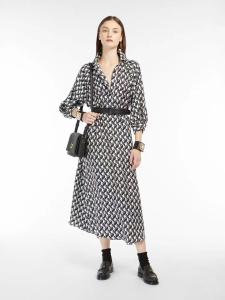 China Silk Elastic Twill crepe DE chine 20MM Antiflaming Anti-Wrinkle Scarf Digital printed Design for fashion luxury Dress factory