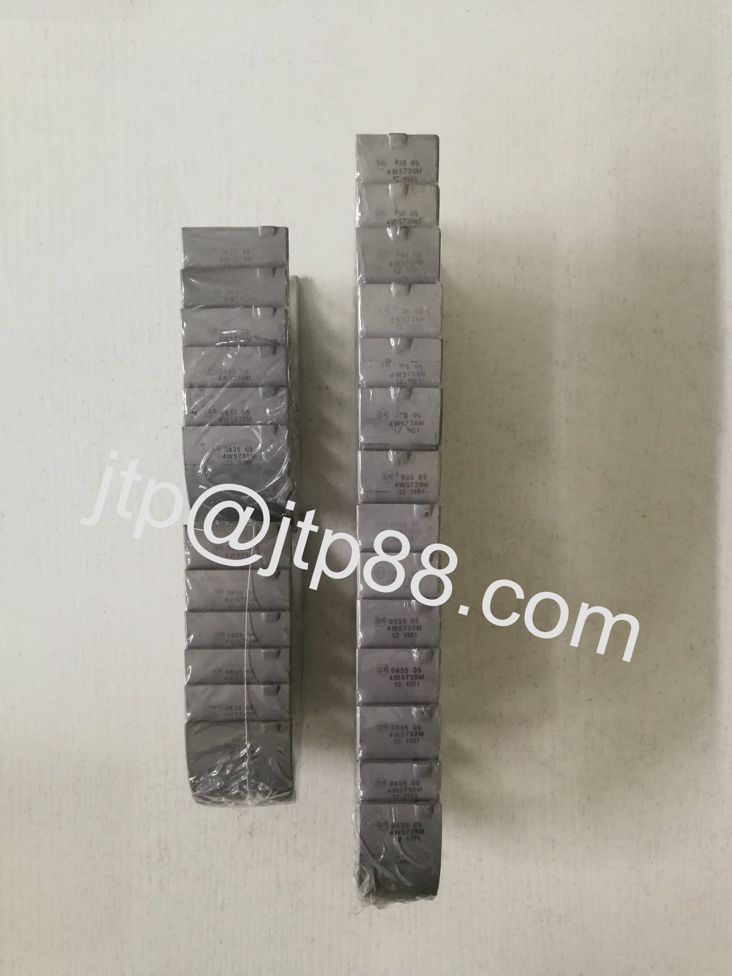 SD25 Diesel Engine Bearings / Main Bearings And Rod Bearings Size 89 * 2.6 + 2 + 4.5mm