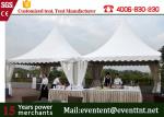 Outdoor Luxury Pagoda Party Tent Glass Wall Waterproof With Insulation Linings