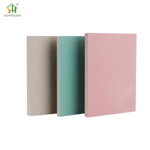 China Fire Resistant Gypsum Board , Gypsum Plasterboard Sheets For Commercial Partition Walls factory