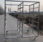 Polishing Customized Size Stainless Steel Bakery Trolley For Baking