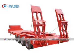 China 4 Lines 8 Axles Gooseneck Hydraulic Extendable Low Bed Semi Trailer 150 Tons 160T factory