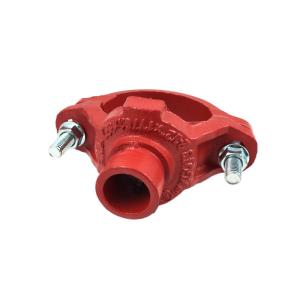 China UL Ductile Iron Pipe Fittings Fire Fighting Grooved Mechanical Tee factory
