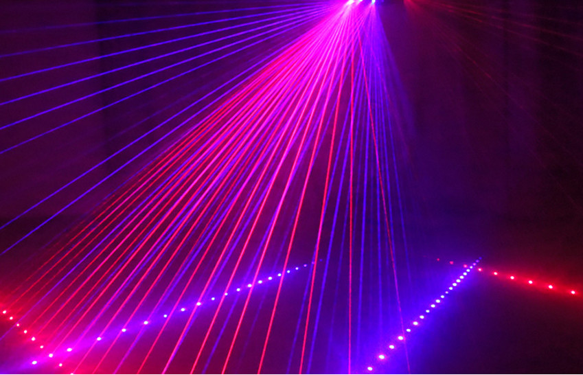 6 Eye RGB Beam Effect Laser Stage Lighting With Fan Cooling System , 22*14*6cm