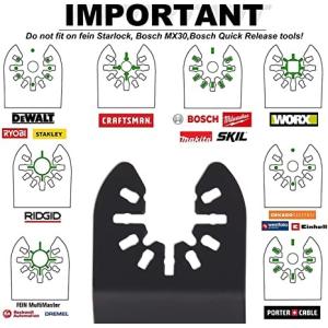 20 Pcs Oscillating Tool Blades - Professional Universal Oscillating Saw Blades,