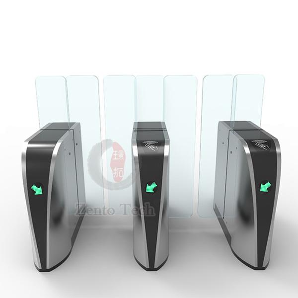 China 316SS Automatic Sliding Turnstile Flap Barrier Gate Entrance Bidirectional factory