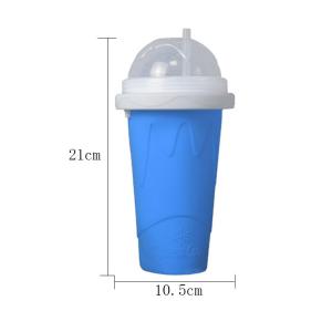 China Outdoor Silicone Ice Cream Container Smoothie Cup Customized With Lid factory