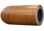 Wooden Grain Steel Slit Coil / Ppgl Steel Coil Wall Panels Color Roofing And