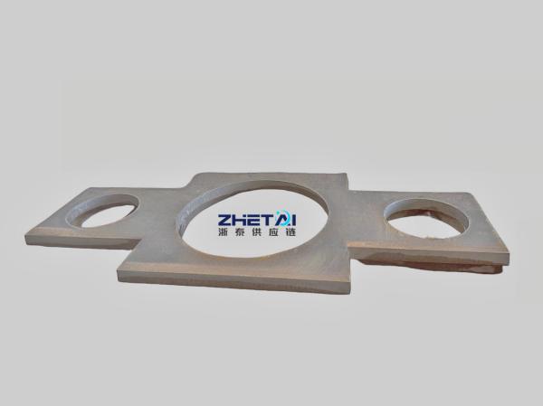 Black Metal Carbon 10mm Steel Plate Cut To Size Stamping Machine Parts Side