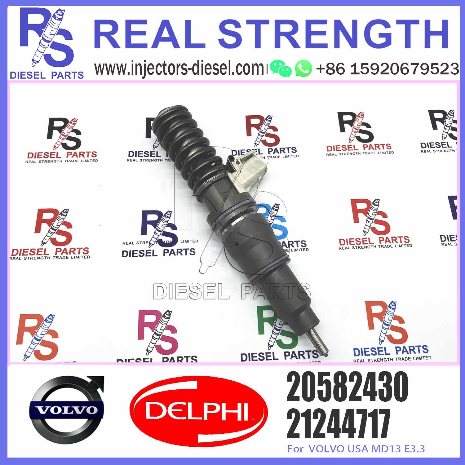 Diesel Fuel Common Rail Injector 20977565 BEBE4F01001 20582430 For E3.3 E3.4 E3.5 New Technology